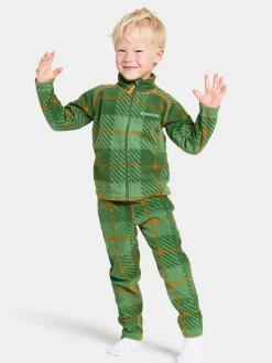 Best Didriksons Monte Printed Kids' Full-Zip Termos Termos Pine Green