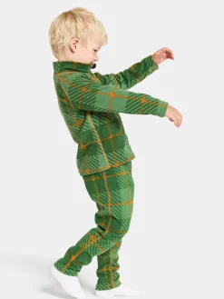 Best Didriksons Monte Printed Kids' Full-Zip Termos Termos Pine Green