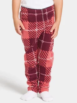 Sale Didriksons Monte Printed Kids' Pants Termos Termos Rusty Wine