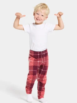Sale Didriksons Monte Printed Kids' Pants Termos Termos Rusty Wine