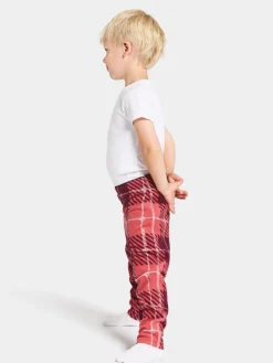 Sale Didriksons Monte Printed Kids' Pants Termos Termos Rusty Wine
