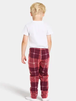 Sale Didriksons Monte Printed Kids' Pants Termos Termos Rusty Wine