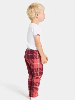 Sale Didriksons Monte Printed Kids' Pants Termos Termos Rusty Wine
