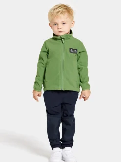 Clearance Didriksons Muskot Kids' Jacket Algae Green