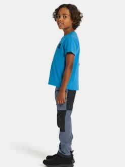 Best Didriksons Mynta Kids' Logo T-shirt Explore Blue Lagoon