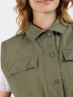 Best Didriksons Nellie Vest Dusty Olive