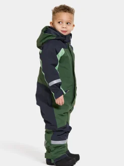 Online Didriksons Neptun Kids' Coverall Pine Green