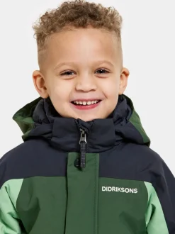 Online Didriksons Neptun Kids' Coverall Pine Green
