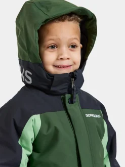 Online Didriksons Neptun Kids' Coverall Pine Green