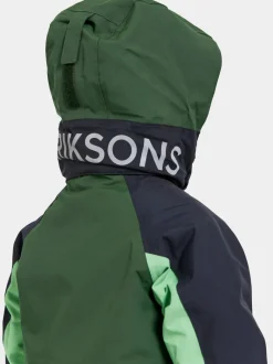 Online Didriksons Neptun Kids' Coverall Pine Green