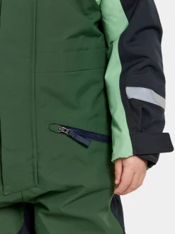 Online Didriksons Neptun Kids' Coverall Pine Green