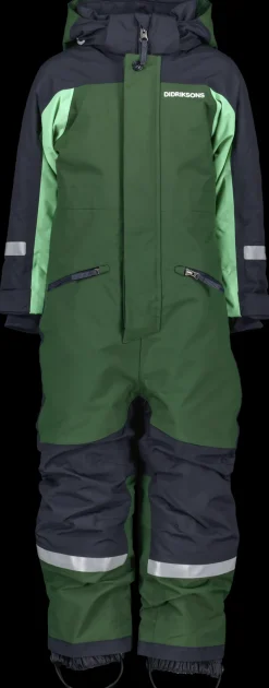 Online Didriksons Neptun Kids' Coverall Pine Green