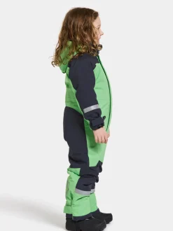 Clearance Didriksons Neptun Kids' Coverall Dusty Lime