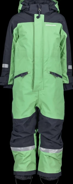 Clearance Didriksons Neptun Kids' Coverall Dusty Lime