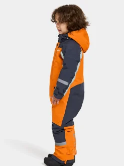 Sale Didriksons Neptun Kids' Coverall Orange Jam