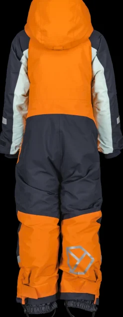 Sale Didriksons Neptun Kids' Coverall Orange Jam