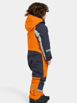 Sale Didriksons Neptun Kids' Coverall Orange Jam