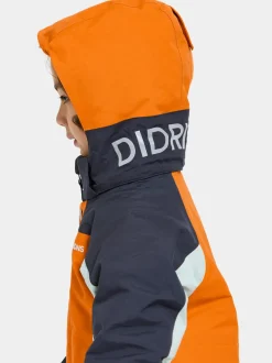 Sale Didriksons Neptun Kids' Coverall Orange Jam