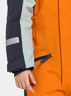 Sale Didriksons Neptun Kids' Coverall Orange Jam