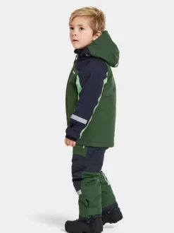 Outlet Didriksons Neptun Kids' Jacket Pine Green