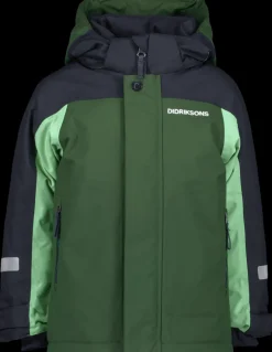 Outlet Didriksons Neptun Kids' Jacket Pine Green