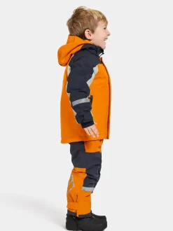 Outlet Didriksons Neptun Kids' Jacket Orange Jam