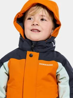 Outlet Didriksons Neptun Kids' Jacket Orange Jam