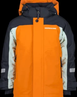 Outlet Didriksons Neptun Kids' Jacket Orange Jam