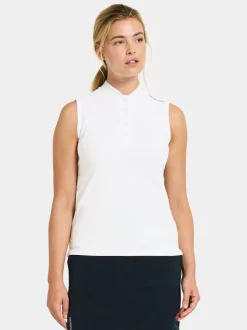 Best Didriksons Nikki Sleeveless Polo Snow white