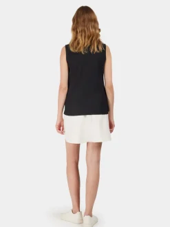 New Didriksons Nikki Sleeveless Polo Black