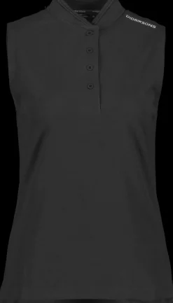 New Didriksons Nikki Sleeveless Polo Black