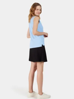 Sale Didriksons Nikki Sleeveless Polo Sea Blue