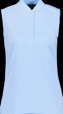 Sale Didriksons Nikki Sleeveless Polo Sea Blue