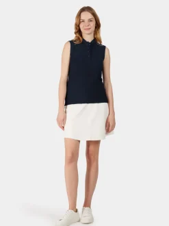 Outlet Didriksons Nikki Sleeveless Polo Dark Night Blue