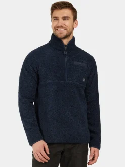 Outlet Didriksons Phoenix Half-Zip Dark Night Blue
