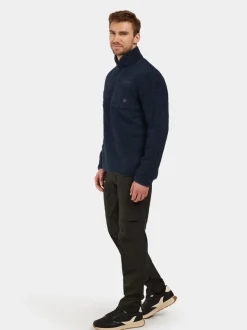 Outlet Didriksons Phoenix Half-Zip Dark Night Blue