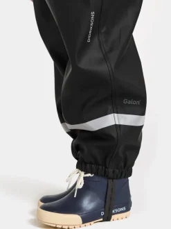 New Didriksons Plaskeman Kid's Pants Galon® Black