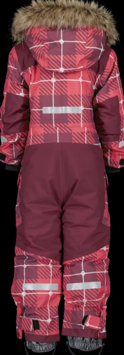 Outlet Didriksons Polarbjörnen Kids' Coverall Printed Termos Rusty Wine