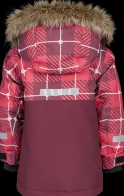 Discount Didriksons Polarbjörnen Printed Kids' Parka Termos Rusty Wine