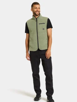 Discount Didriksons Pollux Vest Light Moss