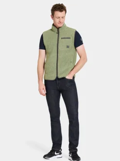 Discount Didriksons Pollux Vest Light Moss