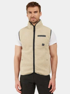 Outlet Didriksons Pollux Vest Clay Beige