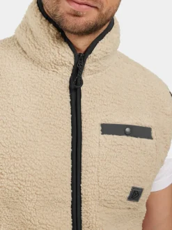 Outlet Didriksons Pollux Vest Clay Beige