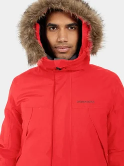 Clearance Didriksons Rick Parka Pomme Red