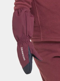 New Didriksons Shell Kids' Gloves Rusty Wine