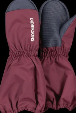 New Didriksons Shell Kids' Gloves Rusty Wine