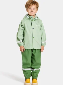 Didriksons Slaskeman Kids' Set Light Algae Green