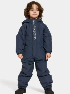 Clearance Didriksons Talvi Kids' Coverall Navy