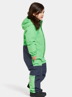 Sale Didriksons Talvi Kids' Coverall Dusty Lime