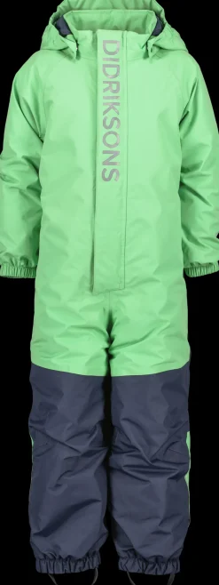 Sale Didriksons Talvi Kids' Coverall Dusty Lime